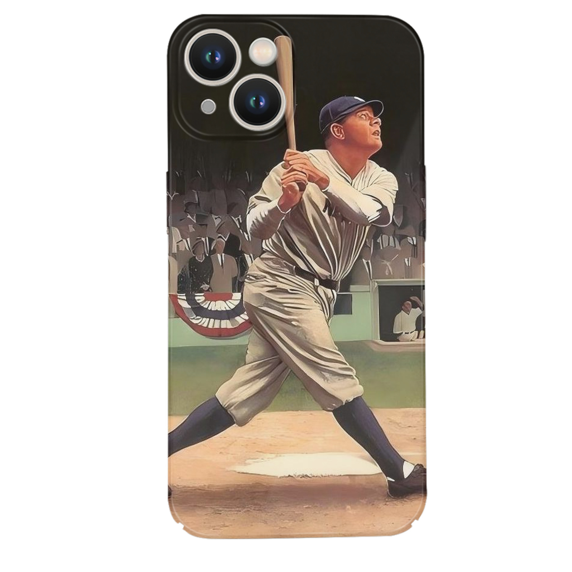 Babe Ruth 35 IPhone 14 Series Full-Cover Hard Case – Shockproof With Raised Camera Protection – Precise Cutouts, Wireless Charging Compatible – Durable, Anti-Yellowing, Easy To Clean
